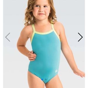 Kids folding swimsuits